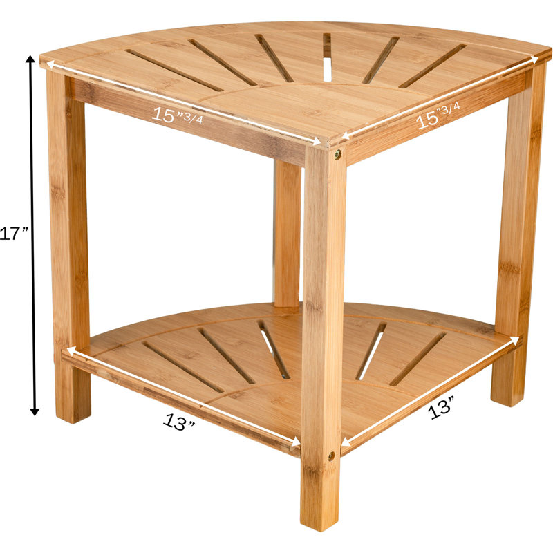 Dotted Line™ Juan 15'' W Bamboo Shower Bench & Reviews Wayfair